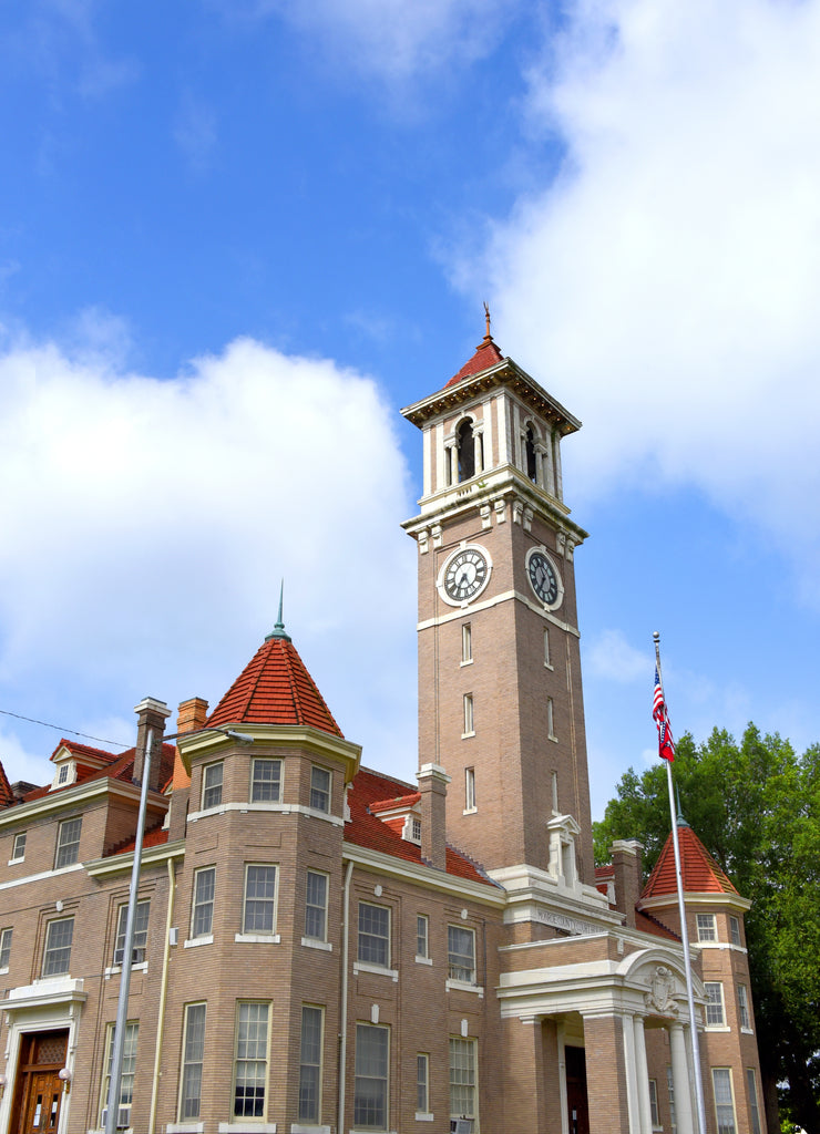 Clock Tower on Monroe County Courthouse, Arkansas