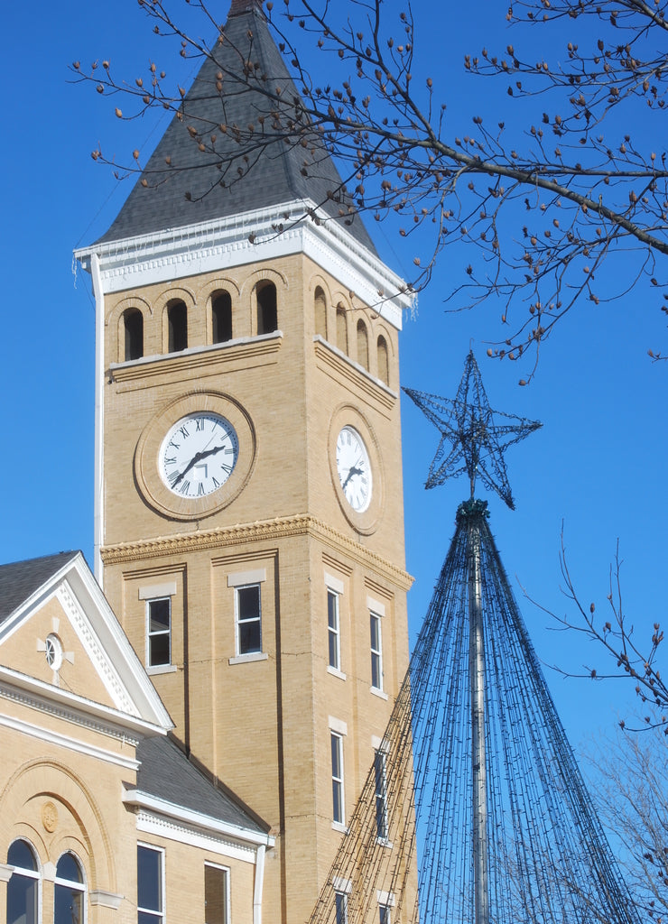 Saline County Courthouse with Seasonal Decorations, Arkansas
