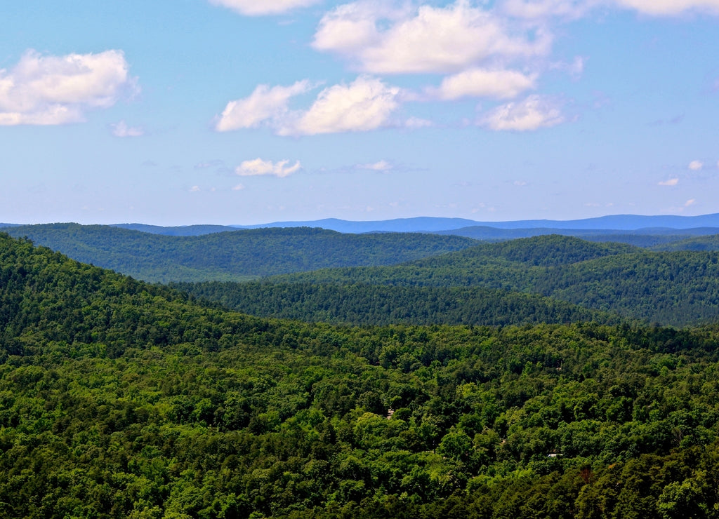 Landscape View of Hot Springs National Park in Arkansas