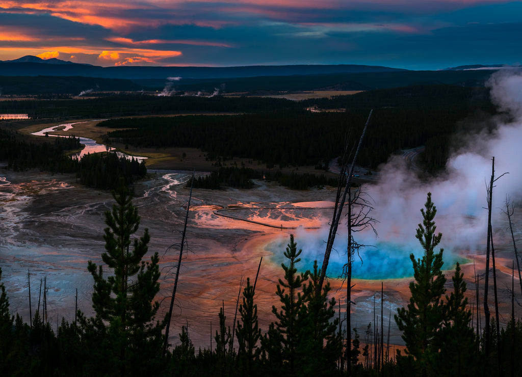 Yellowstone National Park Grand Prizmatic, Wyoming