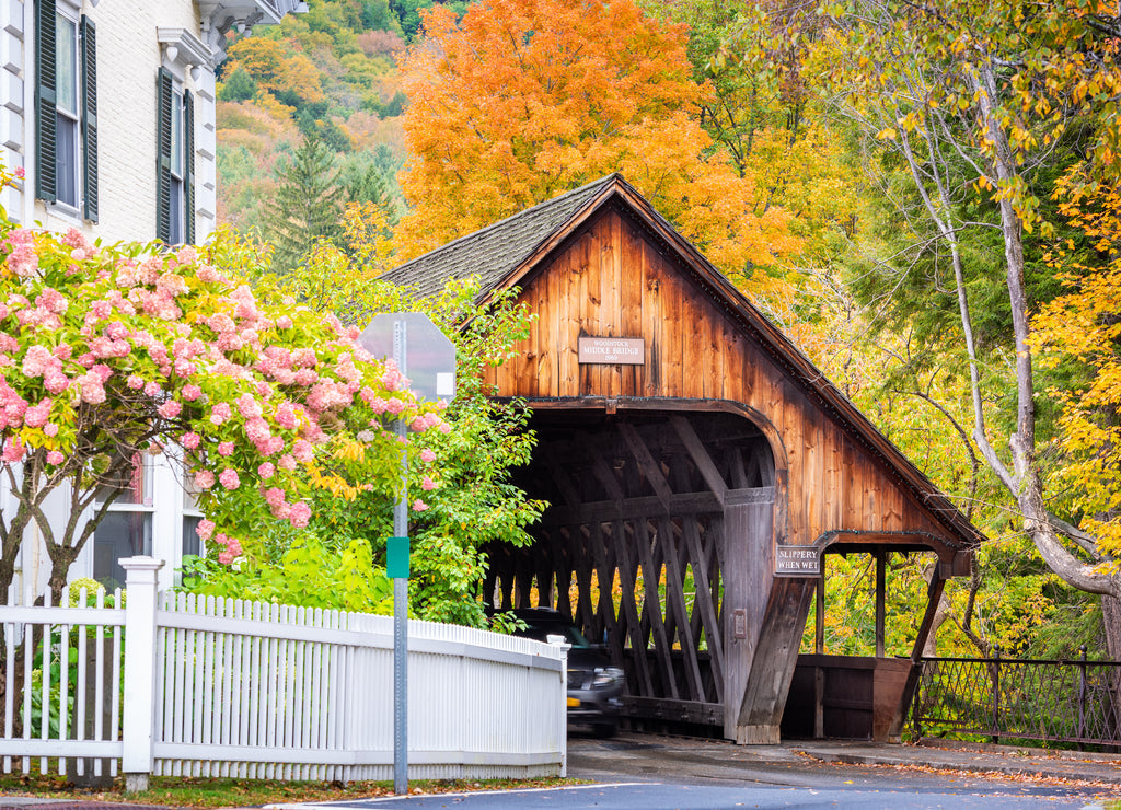 Woodstock, Vermont Middle Covered Bridge