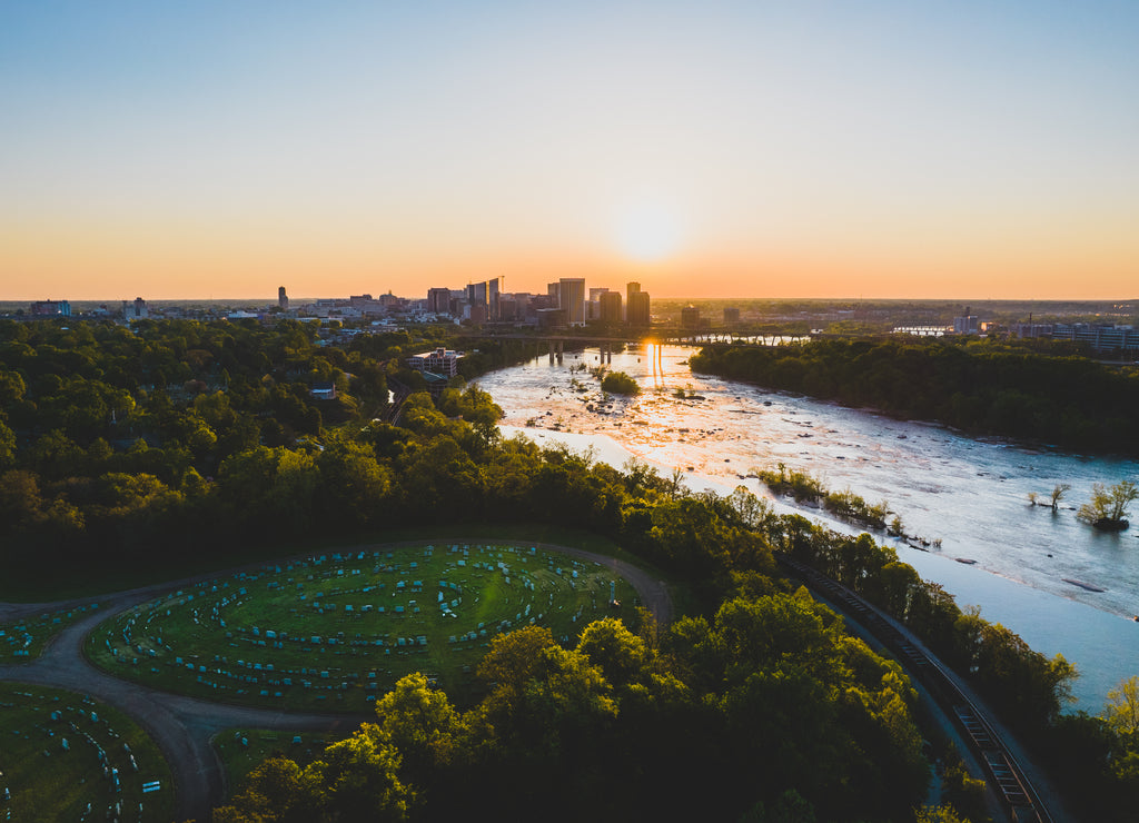 Richmond, Virginia from Hollywood Cemetery