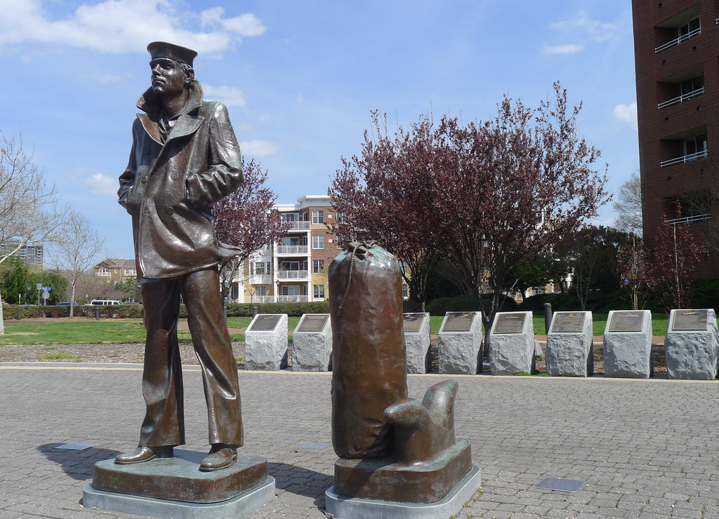 The Lone Sailor at Wisconsin Square of Norfolk, Virginia