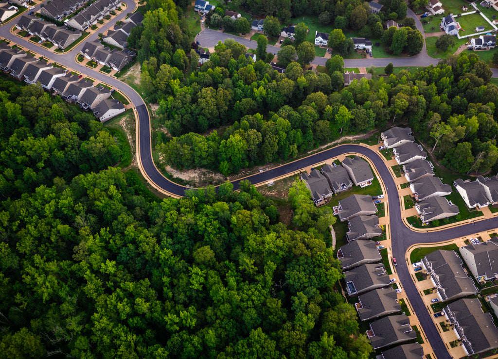 Aerial of Williamsburg Virginia