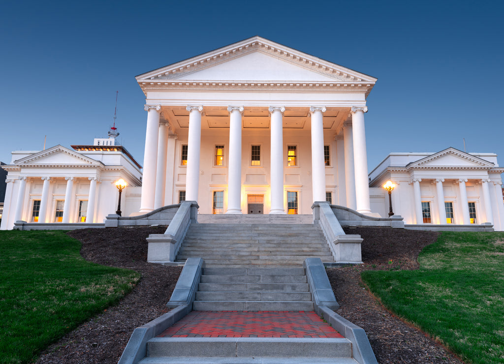 Virginia State Capitol in Richmond, Virginia, USA