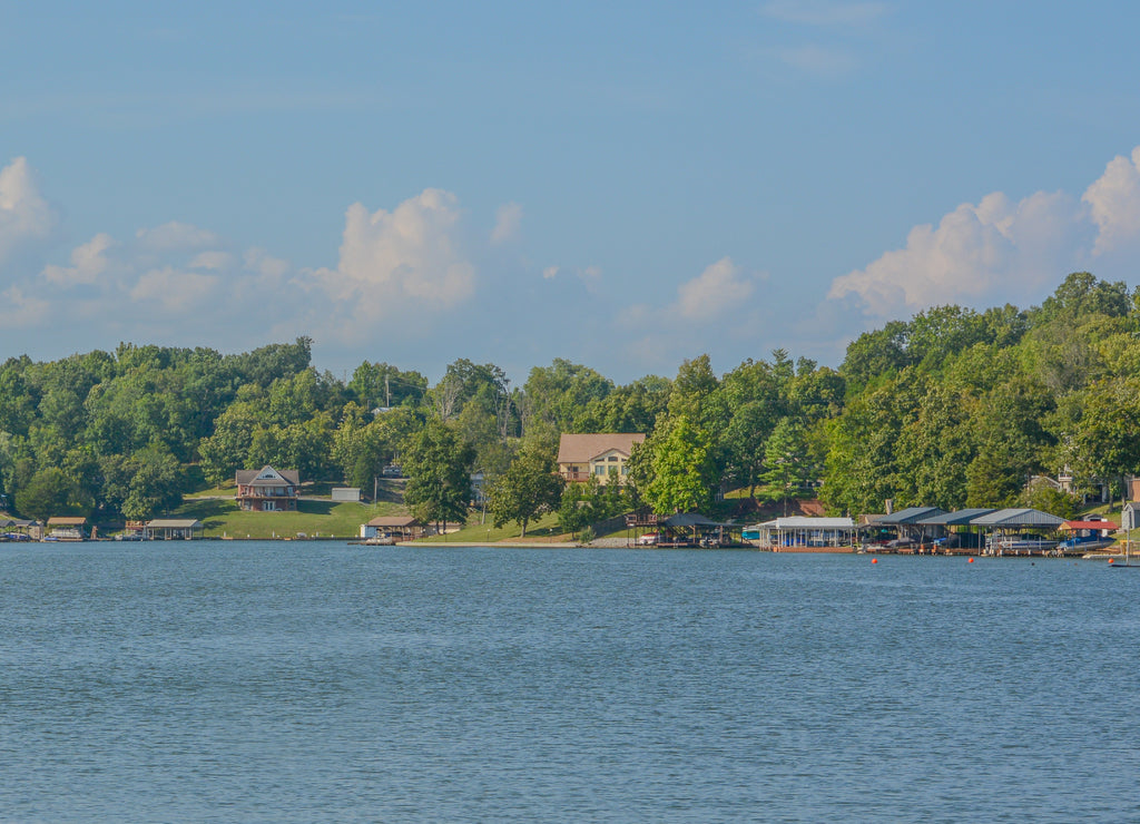 Beautiful water reservoir of Williamstown Lake in Williamstown, Grant County, Kentucky