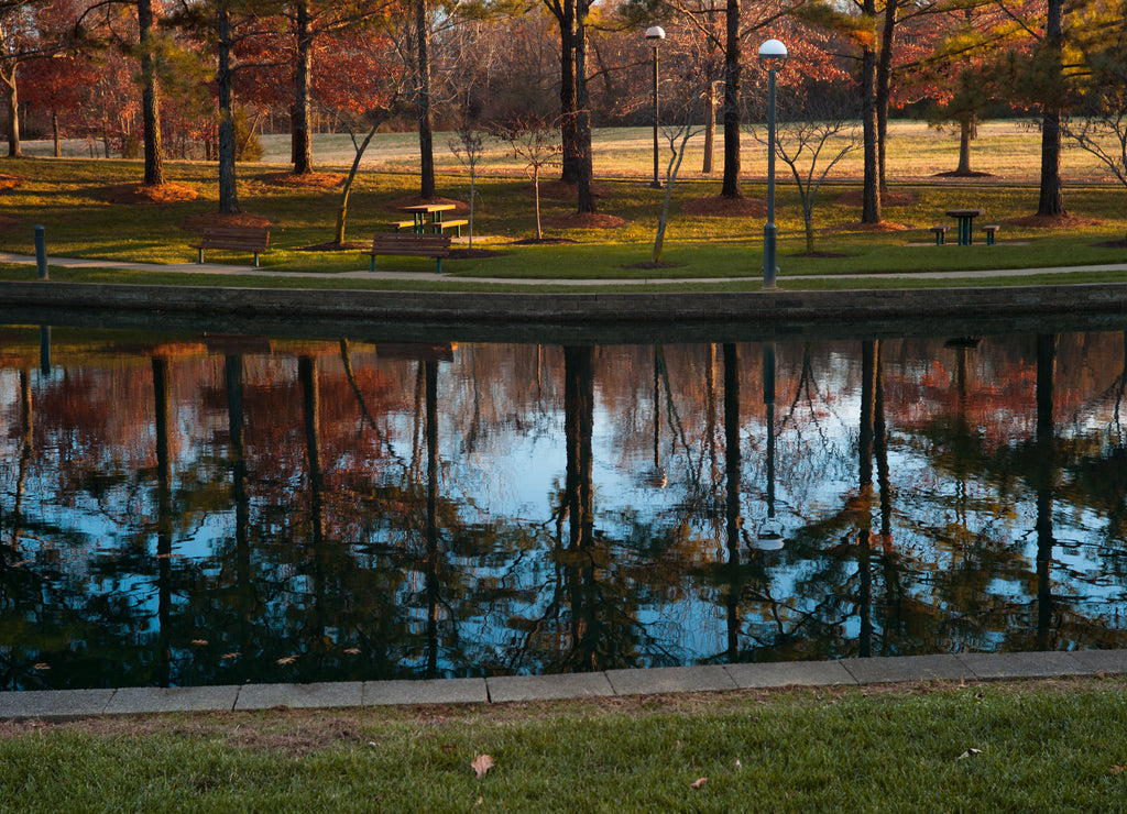 Beautiful Fall Day in Late Afternoon, Paducah, Kentucky, USA