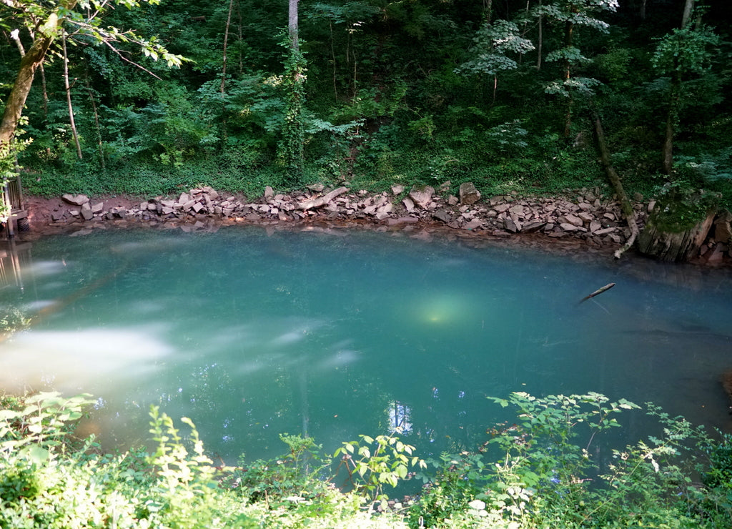 A blue hole near Lost River Cave, Bowling Green, Kentucky, U.S.A