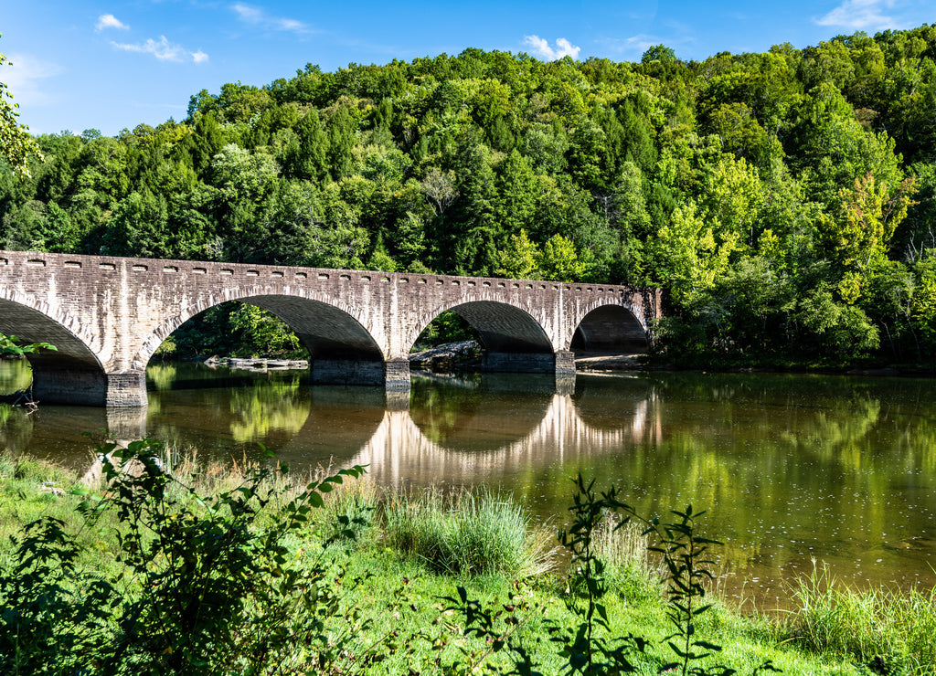 Gatliff Bridge at Cumberland Falls State Park in Corbin Kentucky