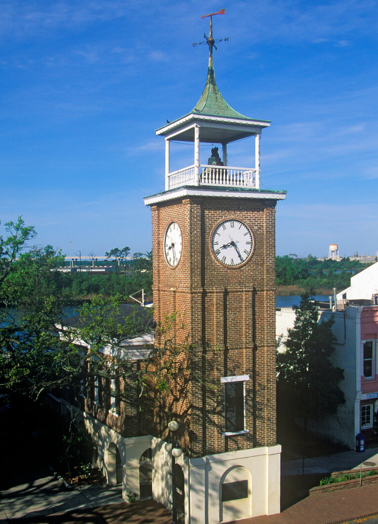 Belltower of the Rice Museum in Georgetown Historic waterfront, South Carolina
