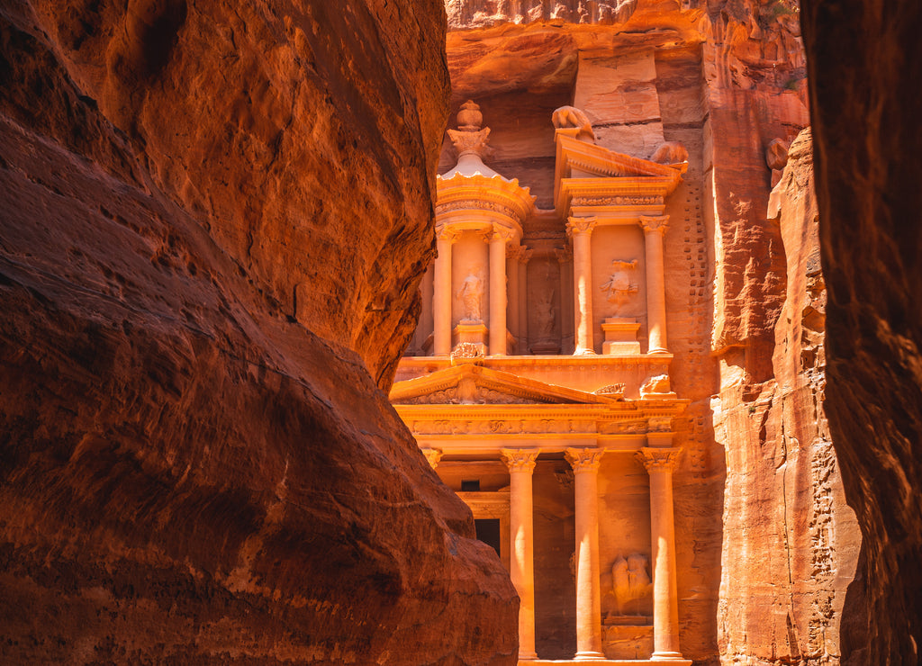 Al Khazneh, aka The Treasury at Petra, jordan. unesco world heritage site