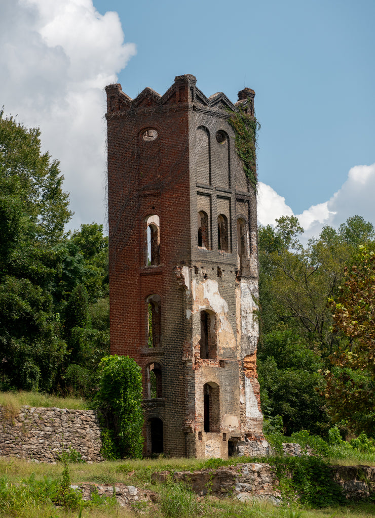 The remains of Glendale Mills an Iron works located near Spartanburg, South Carolina