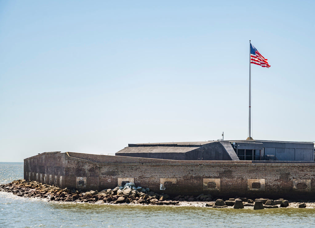 Fort Sumter National Monument in Charleston South Carolina, USA