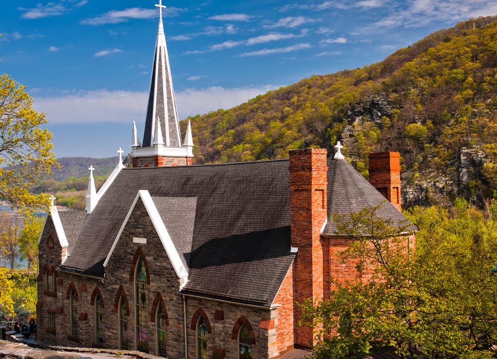 View of Saint Peters Church, Harpers Ferry, West Virginia