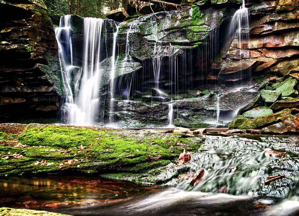 Elakala waterfall in Blackwater Falls State Park in West Virginia