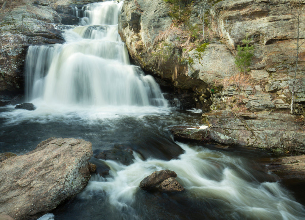 Champman Falls in Devil's Hopyard State Park in Connecticut