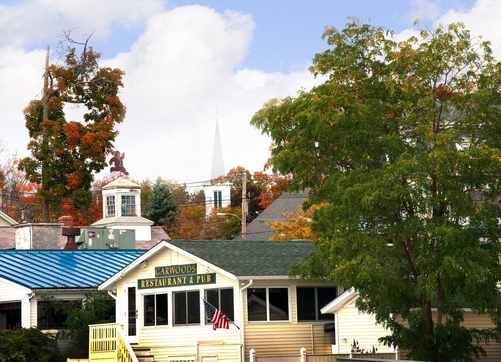 Wolfboro in in New Hampshire in the Fall USA