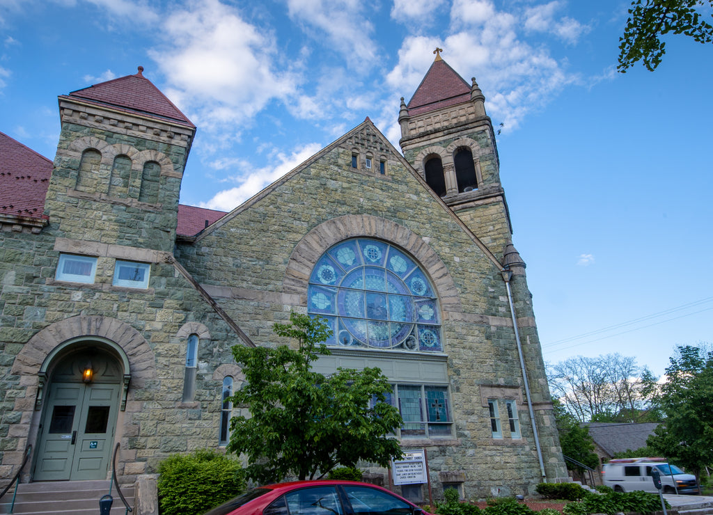 Kingston, New York: View of the St James United Methodist Church in the Kingston Stockade District