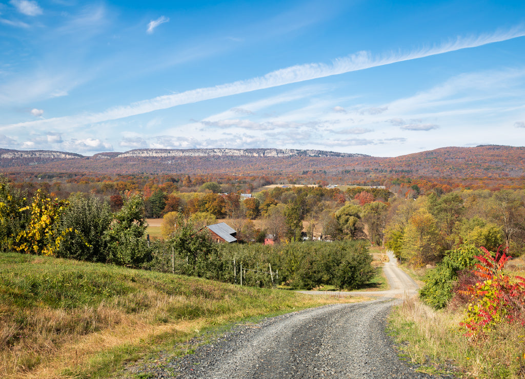 Ulster County New York with the Shawangunk Mountains, New York
