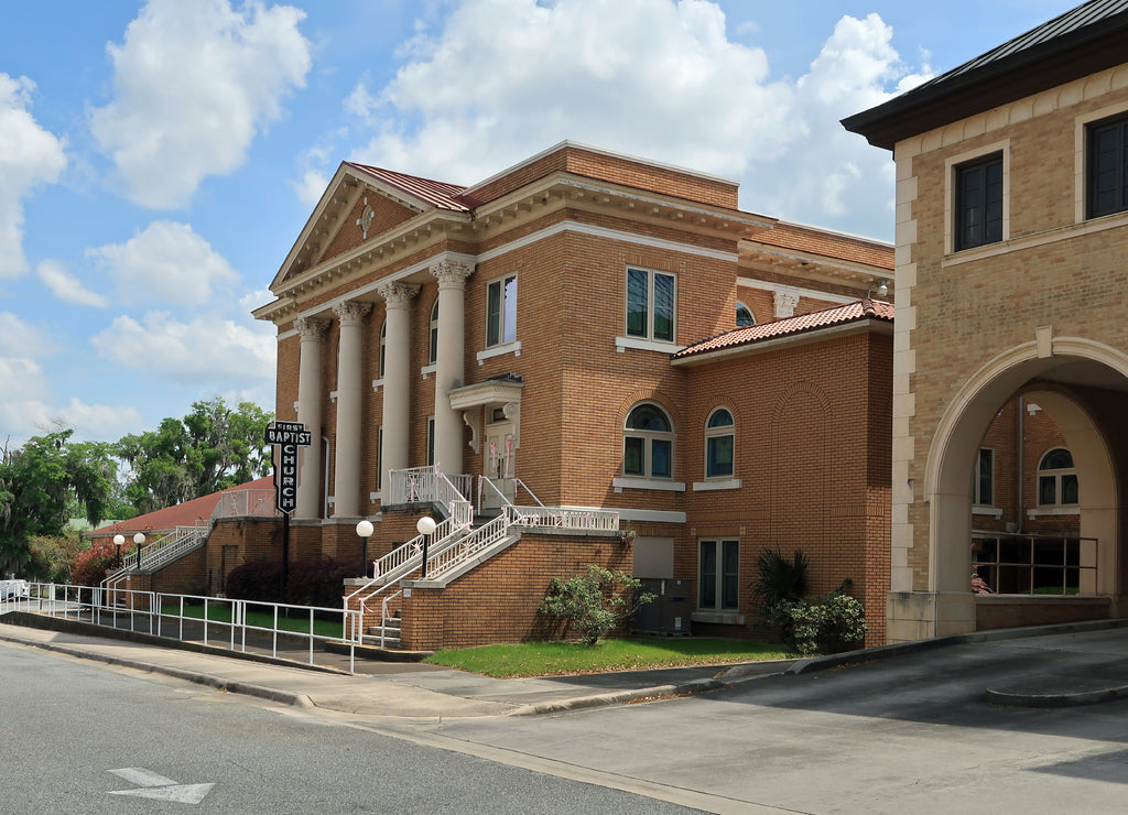 First Baptist Church in historic downtown Lake City, Florida