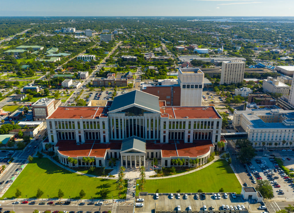 Aerial photo Duval County Clerk of Courts Jacksonville Florida