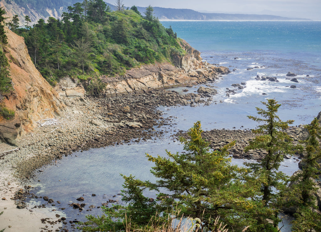 Protected cove near Cape Arago State Park, Coos Bay, Oregon