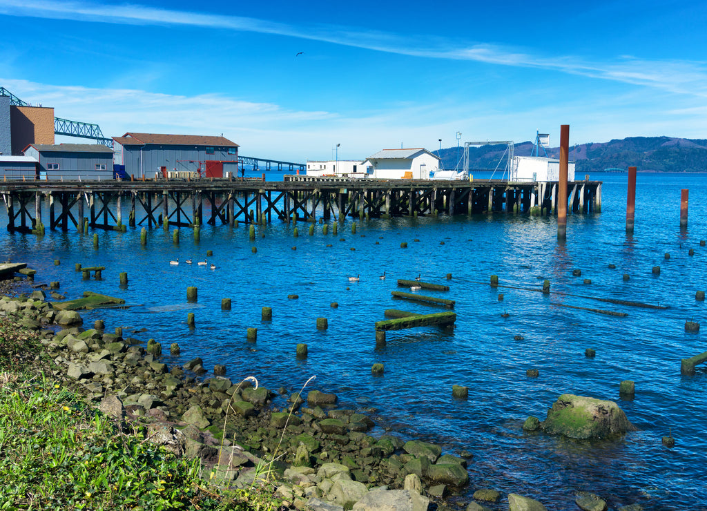 Canneries on the waterfront of Astoria, Oregon