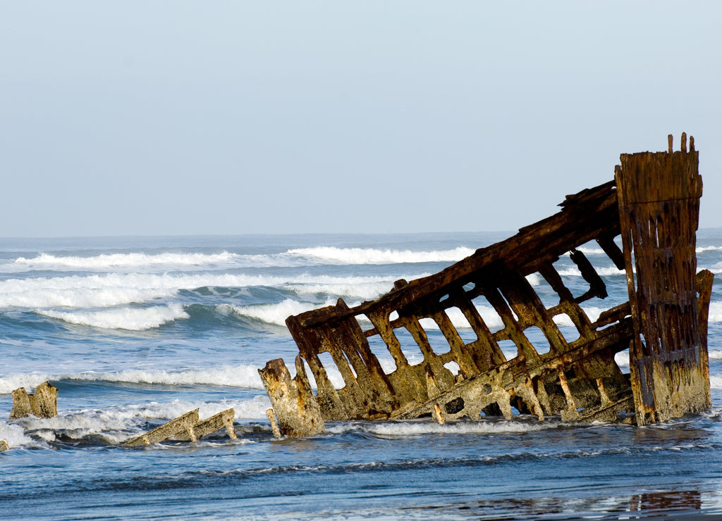 Historic shipwreck of Peter Iredale, Fort Stevens State Park, Oregon