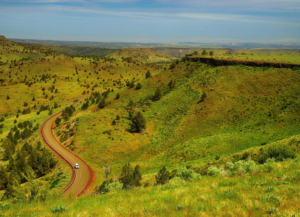 Landscape. Indian reservation. Oregon. USA