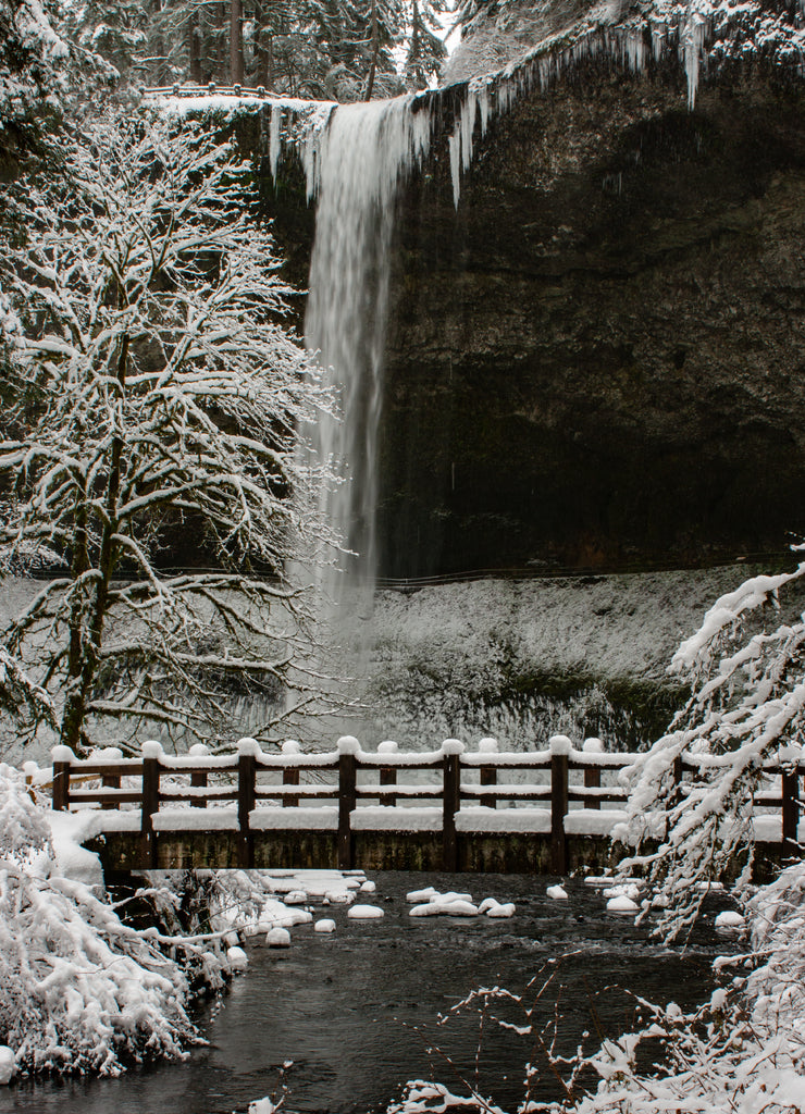 Winter - South Falls and South Fork of Silver Creek, Silver Falls State Park, Oregon