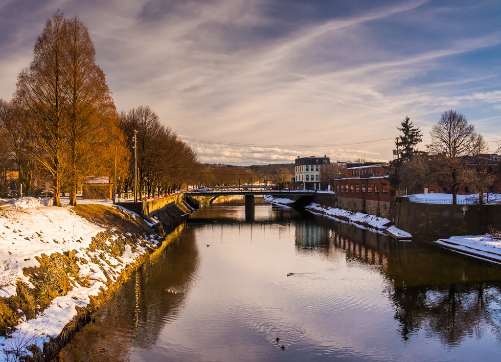 Codorus Creek in downtown York, Pennsylvania