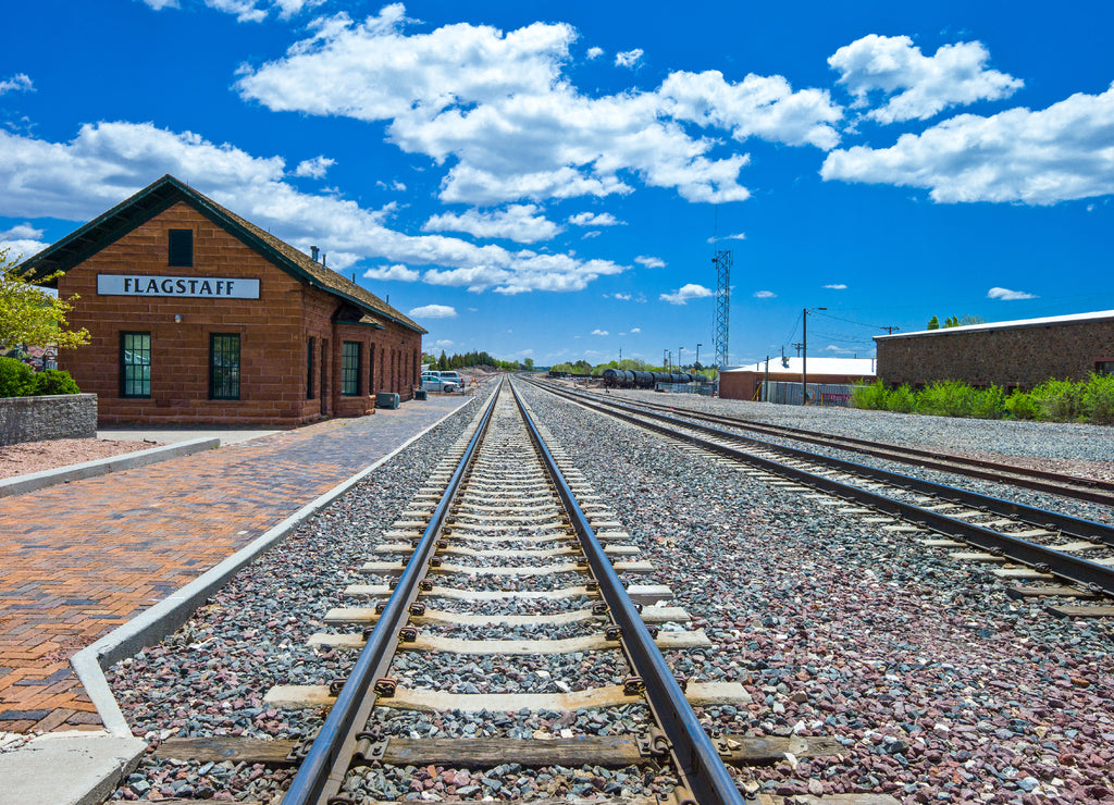 U.S.A. Arizona, Route 66, Flagstaff, the railway station