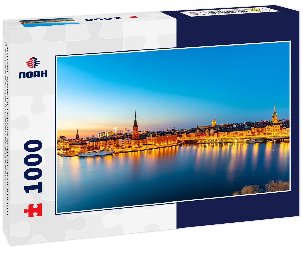 Sunset view of Gamla stan in Stockholm from Sodermalm island, Sweden