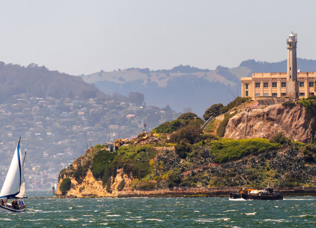 Alcatraz island at San Francisco Bay, California