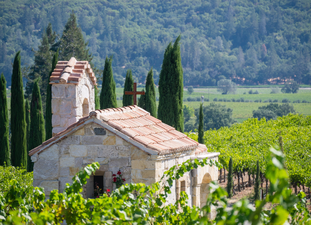 Beautiful chapel in the Napa Valley, California