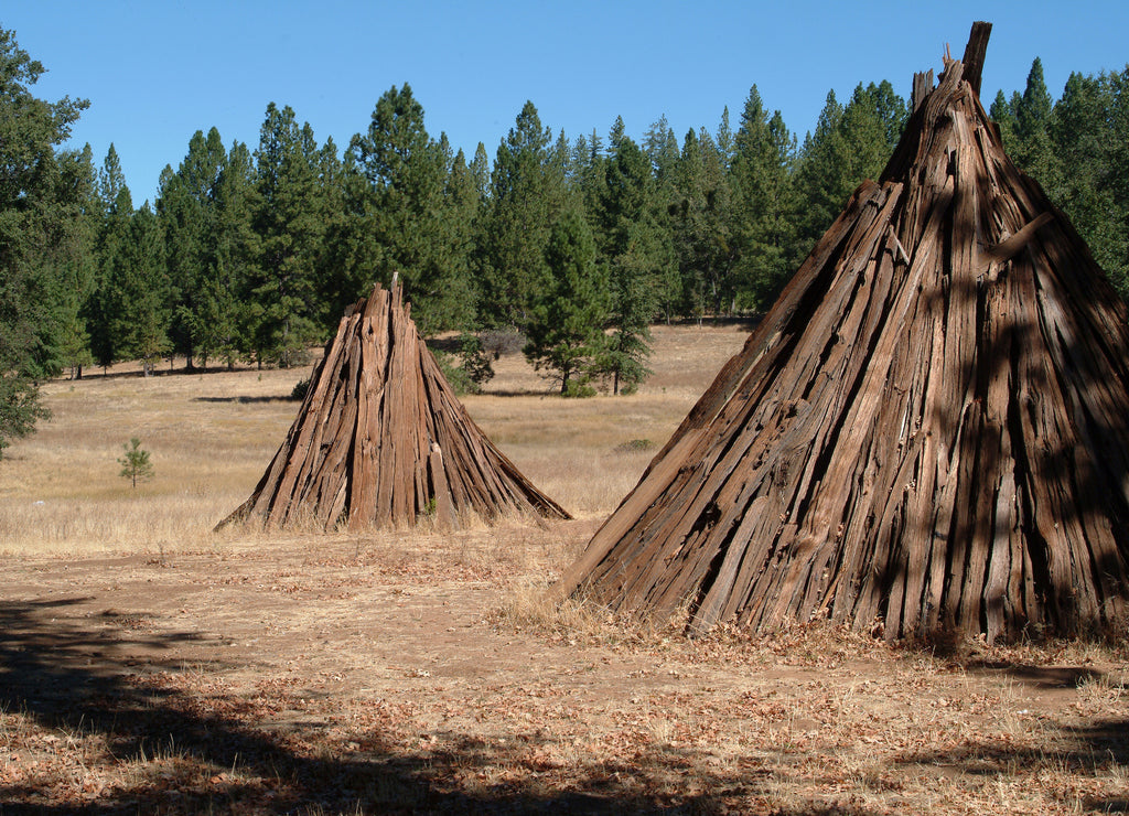 Cedar Bark Teepees, Indian Grinding Rock State Park, Amador County, California