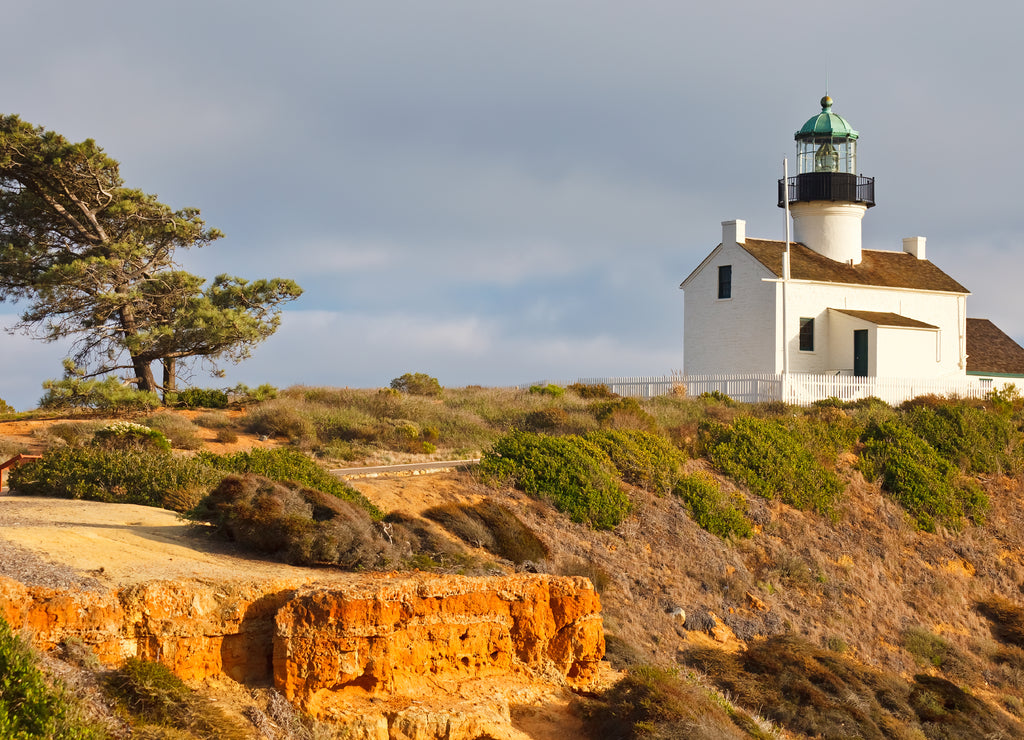 Point Loma Lighthouse in Cabrillo National Park, San Diego, California