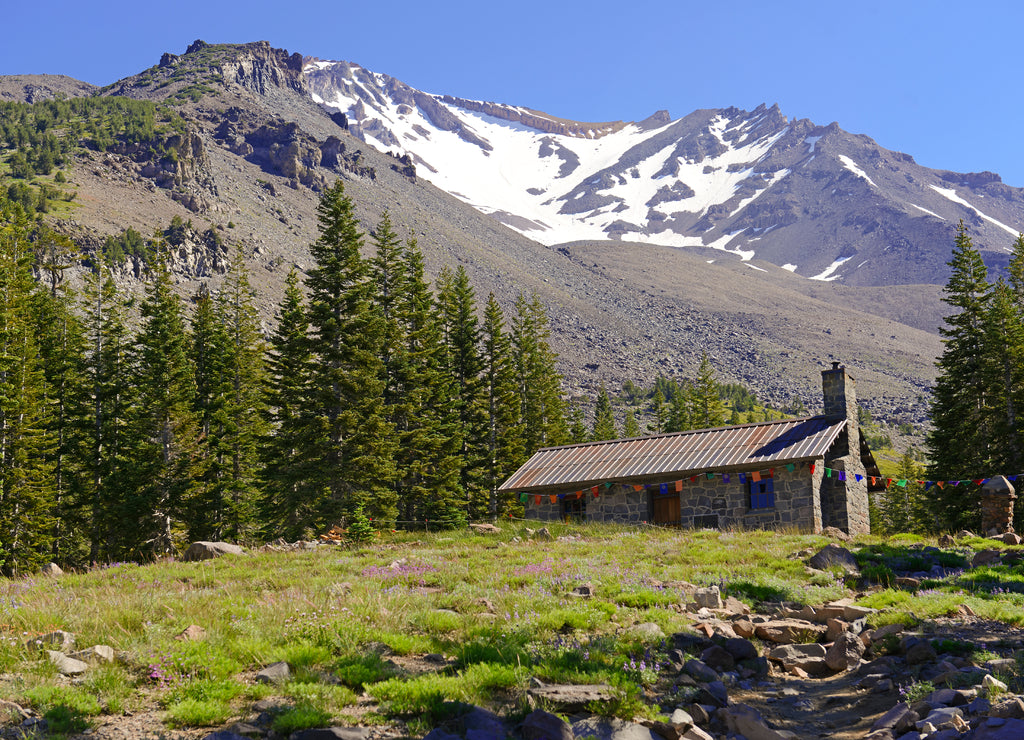 Sierra club hut on Mount Shasta, California