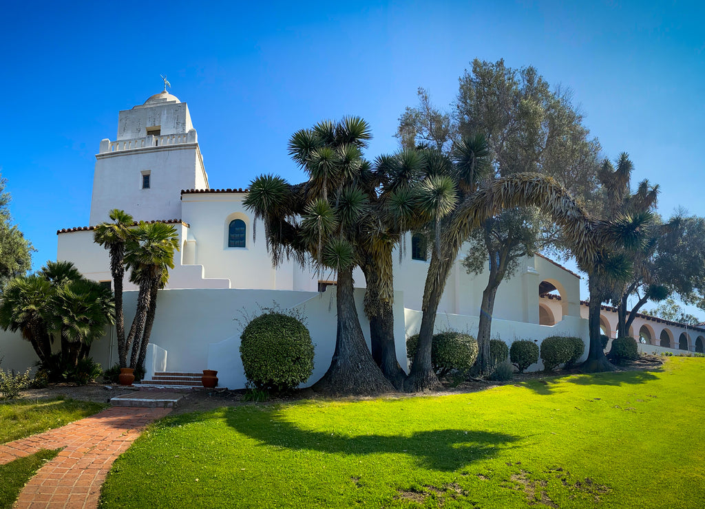 The Presidio historic mission and park in San Diego California