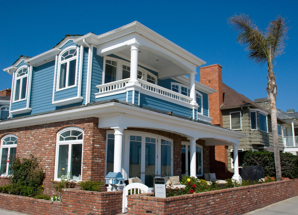 Typical american house in Newport Beach, Orange County - California
