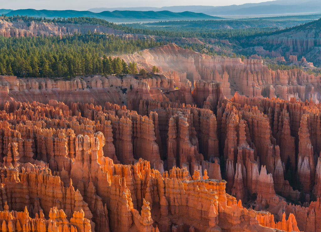 Hoodoos of Silent City From Inspiration Point, Bryce Canyon National Park, Utah, USA