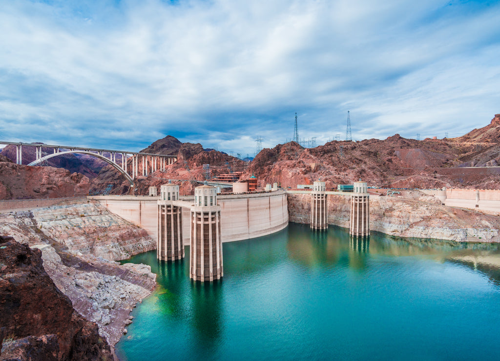 View of the Hoover Dam in Nevada, USA