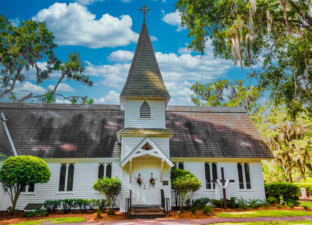 The old Christ Church on Saint Simons Island, Georgia