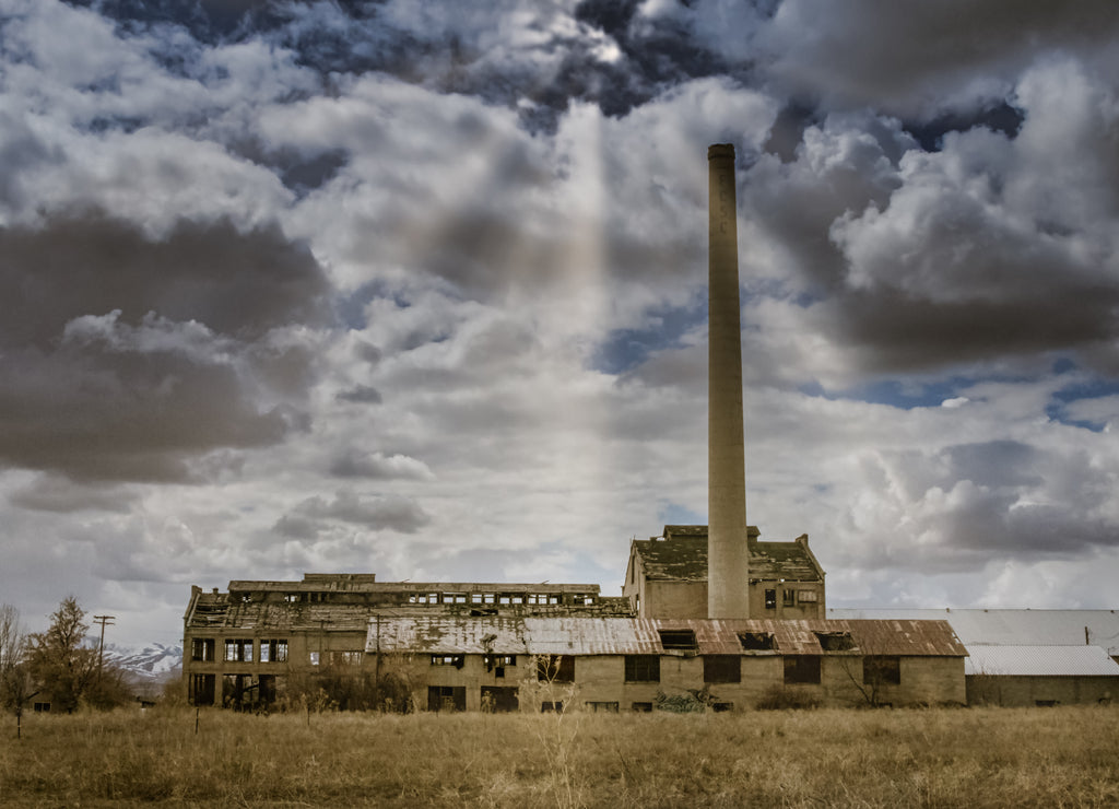 The Sky Opens Above Abandoned Franklin County Sugar Factory, Idaho