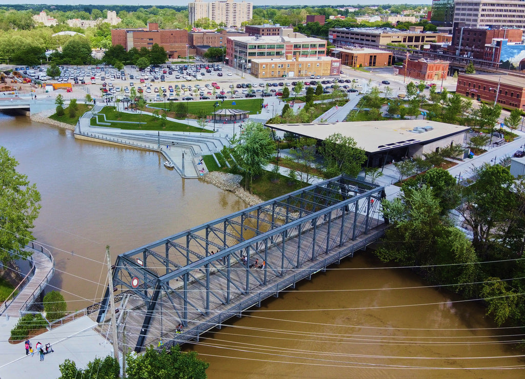 Wells Street Bridge in Fort Wayne, Indiana