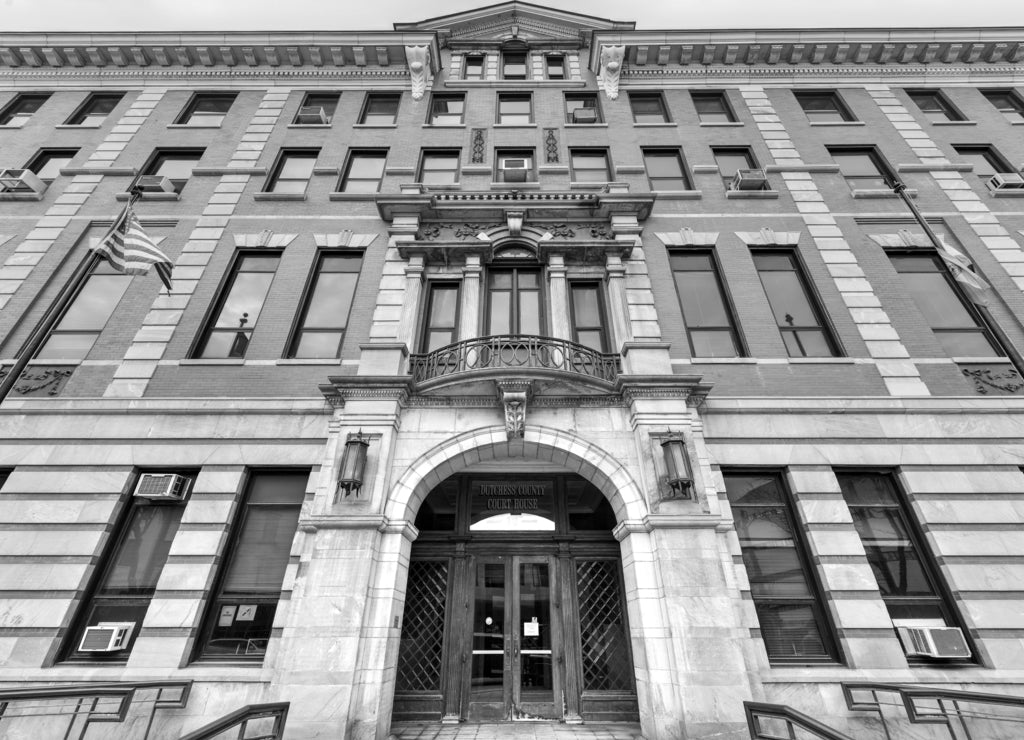 Dutchess County Courthouse - Poughkeepsie, New York in black white