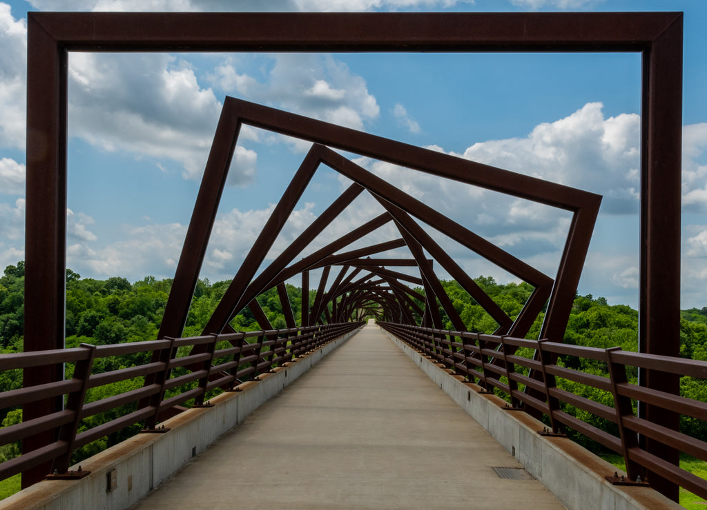 High Trestle Trail Bridge in Rural Iowa