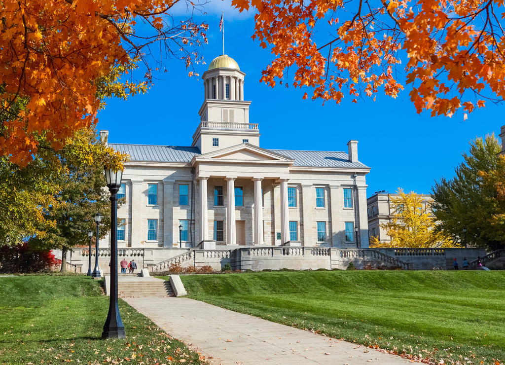 Old Capitol building downtown Iowa City