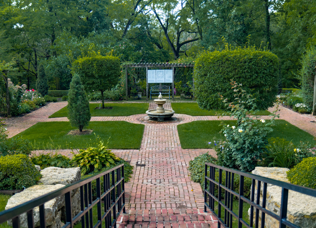 English Garden at Dubuque Arboretum and Botanical Gardens, Iowa, United States