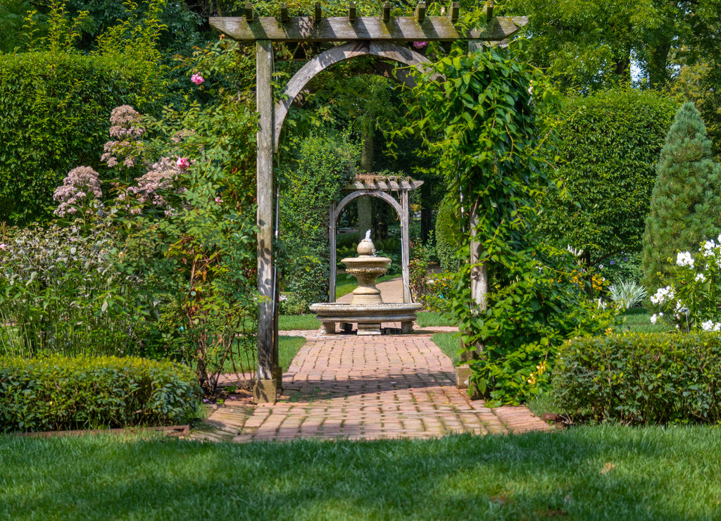 English Garden at Dubuque Arboretum and Botanical Gardens, Iowa, United States